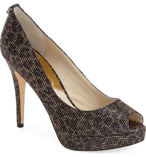 michael kors york peep toe pump|michael kors peep toe heels.